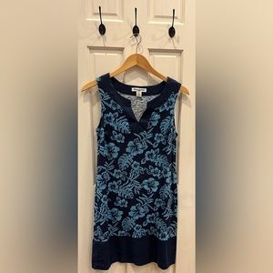 Blue cotton dress